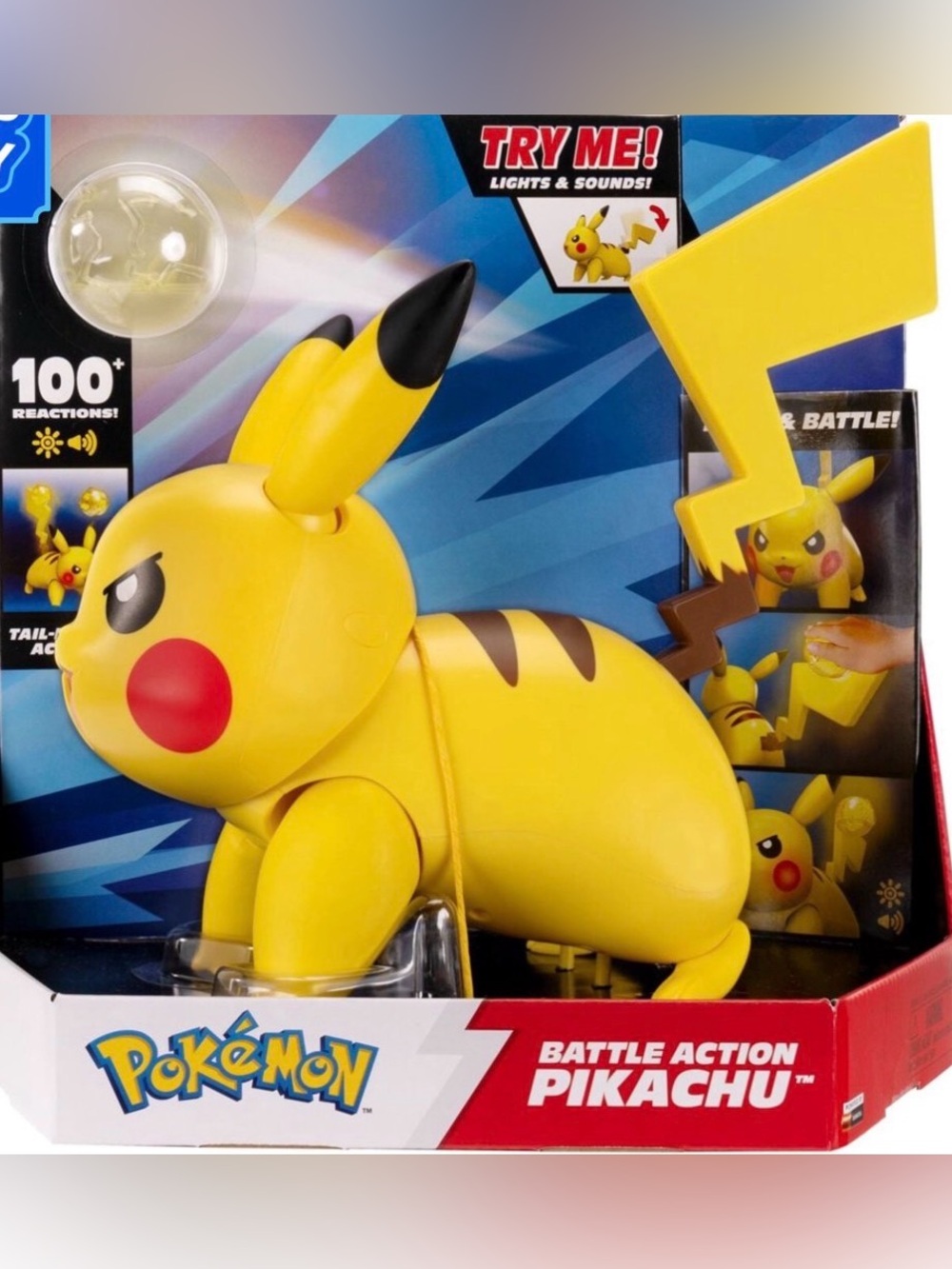 Battle Action Pikachu Toy - Yellow